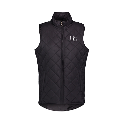 University Of Guelph Bookstore Black Ug Quilted Vest