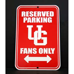 U of G Parking Sign