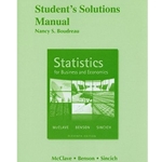 STATISTICS FOR BUSINESS & ECONOMICS STUD. SOL. MAN.