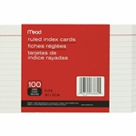 Mead 4" x 6" Ruled Index Cards (100 cards)