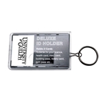 2 Card ID Holder with Key Ring