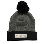 Black/Grey UofG Gryphons Pom Beanie