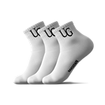 White UG Crew Socks - 3 Pack