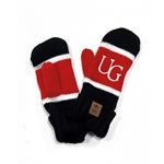 Black/Red Classic UG Mitts