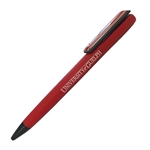 Red Rugby Stripe Crested Pen