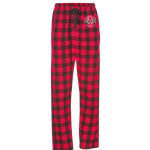 Red/Black W Crested Haley Flannel Pants