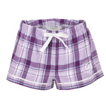Purple W Crested Haley Flannel Short