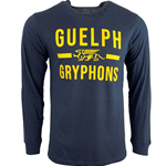 Navy Guelph Gryphons Long-sleeve Tee