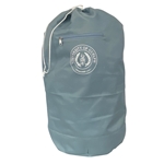Light Blue Circle Crest Laundry Bag Backpack