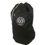 Black Circle Crest Laundry Bag Backpack