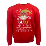 Red Holiday Elf Crewneck