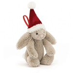 Bashful Christmas Bunny Ornament