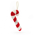 Festive Folly Candy Cane Decoration - Jellycat