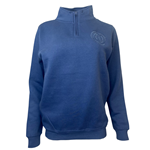 Blue Circle Crest Tonal 1/4 Zip