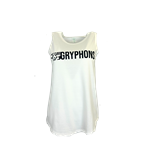 White Womens Relaxed Fit Tank