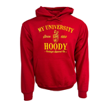 Red My University Horse Crest Hoody