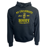 Black My University Horse Crest Hoody