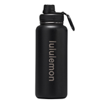 lululemon Back to Life Sports Bottle - Black 32oz