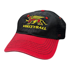 Black/Red Gryphons Value Trucker Hat - Volleyball