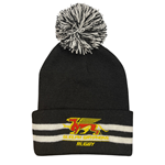 Black/White Gryphons Rugby Pom Toque