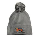 Grey Gryphons Adidas Pom Beanie