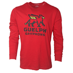 S RED GRYPHONS STACKED TEE