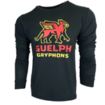 Black Guelph Gryphons Long-sleeve Tee