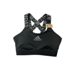 BLK W ADIDAS DON'T REST BRANDED SPORTS BRA