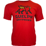 Red Youth Gryphons Stacked Tee