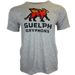 Grey Youth Gryphons Stacked Russell Tee