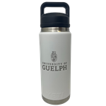 White 26 oz Crested Yeti Bottle