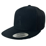 Blk/Blk Guelph Gryphons "G" 5-Panel (Flat Brim) Trucker Hat