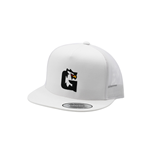 Wht/Wht Gryphons "G'' 5-Panel (Flat Brim) Trucker Hat