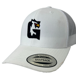 Wht/Wht Gryphons "G'' 6-Panel Trucker Hat