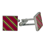 Square Striped Cufflinks