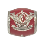 Bead - OVC Crest on Red