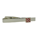 Square Striped Tie Clip
