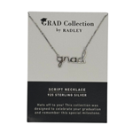 Grad Script Necklace