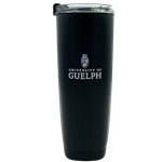 Black 20 oz Gryphon Crest Identifier Aqualina Bottle With Straw
