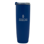 Blue 20 oz Gryphon Crest Identifier Aqualina Bottle With Straw