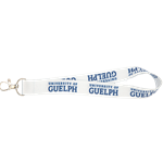 White New Identifier Sublimated Pocket Lanyard