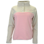UofG Polar Fleece 1/4 Zip with Snaps - Pink