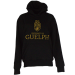 Stacked Identifier Hood - Black and Gold