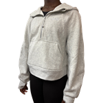 lululemon UofG Scuba Oversized Half-Zip Hoodie - Ash