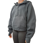 lululemon UofG Scuba Oversized Half-Zip Hoodie - Black