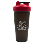 28oz Gryphons Stacked Shaker Bottle with Metal Ball - Black/Red