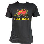 Football Stacked Tee - Black