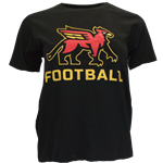 Youth Gryphons Stacked Football Tee - Black