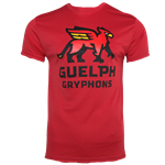 Gryphons Stacked Performance Short Sleeve Tee - Red