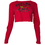 Gryphon Cropped Long Sleeve - Red